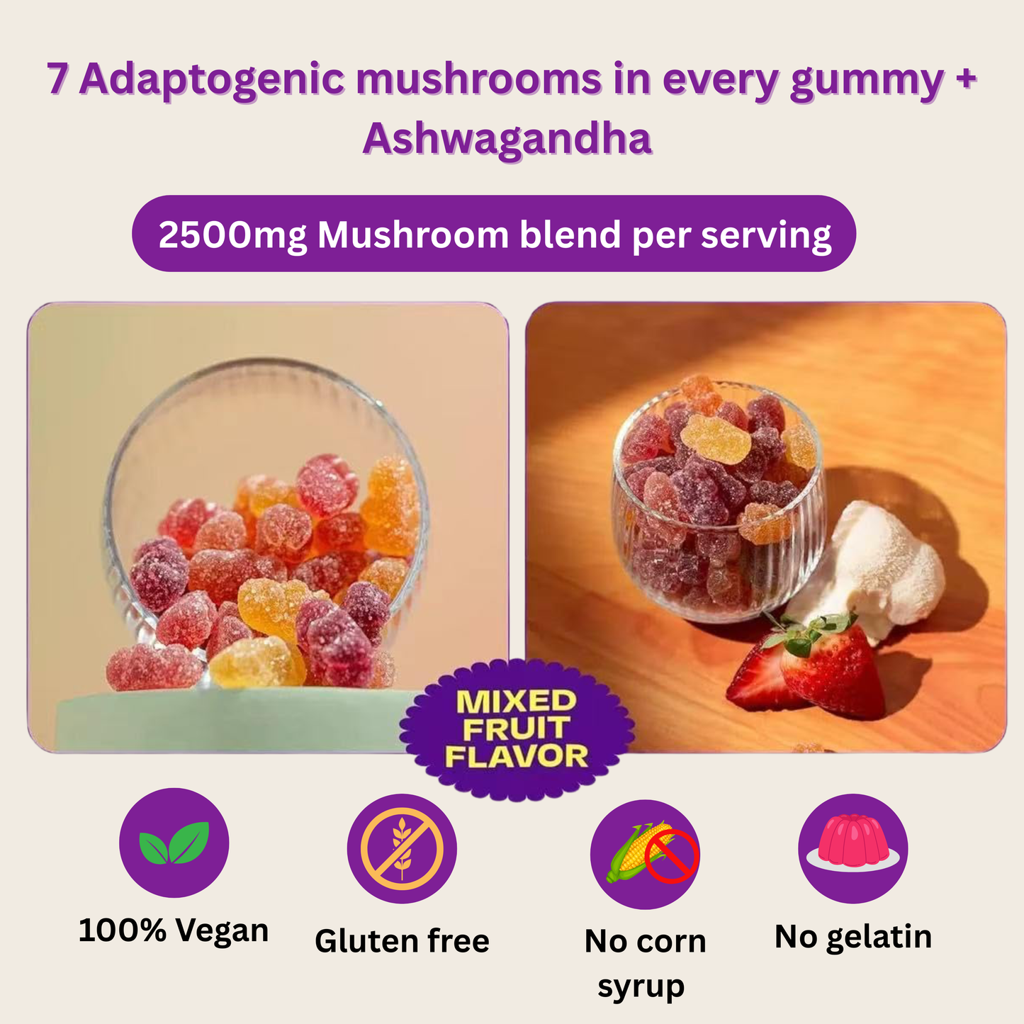 Wellfitora Mushroom Gummies - Boost Energy, Focus & Calm Naturally (Recommended By Doctors)