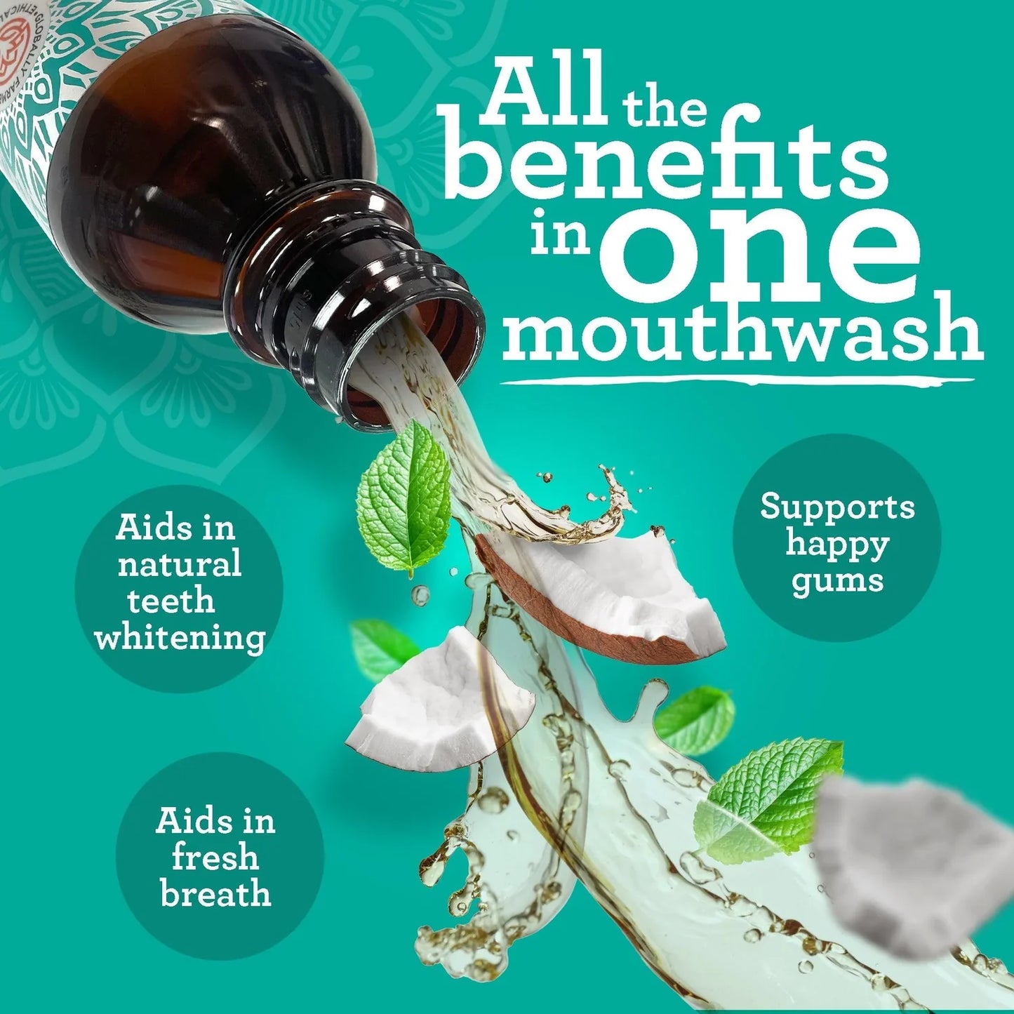 WELLFITORA™️ Guru Nanda Coconut Oil Pulling with Essential Oils