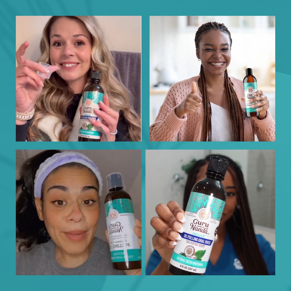 WELLFITORA™️ Guru Nanda Coconut Oil Pulling with Essential Oils