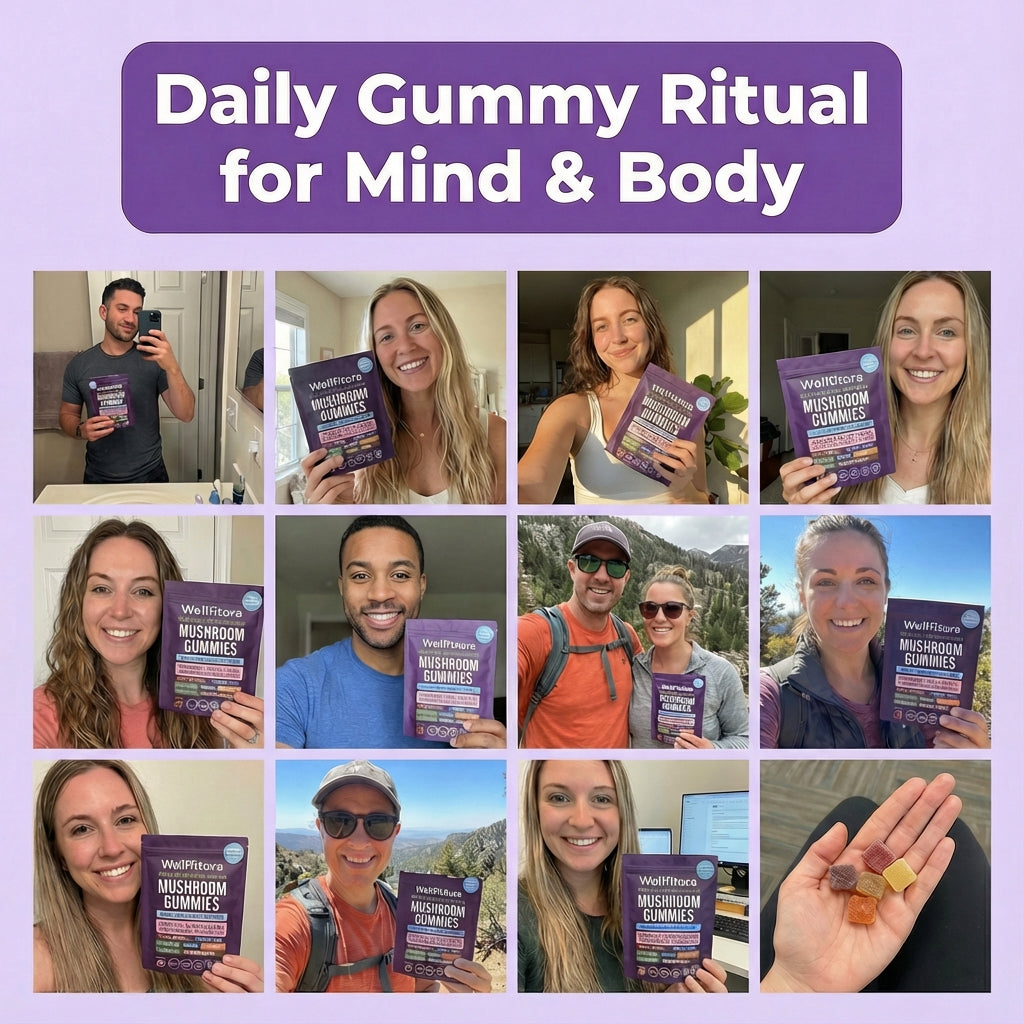 Wellfitora Mushroom Gummies - Boost Energy, Focus & Calm Naturally (Recommended By Doctors)